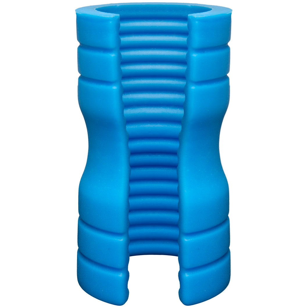 Optimale  - Truskyn  Silicone Stroker - Ribbed -  Blue DJ0694-02-BX